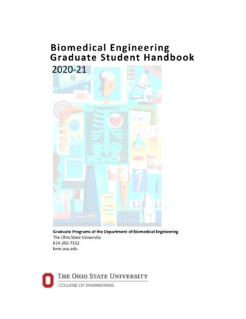 Biomedical Engineering Graduate Student Handbook 2020-21