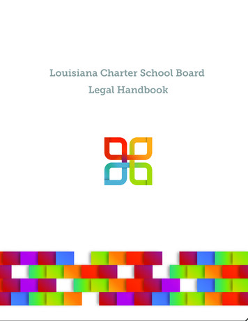 Louisiana Charter School Board Legal Handbook