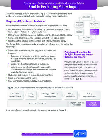 Brief 5: Evaluating Policy Impact