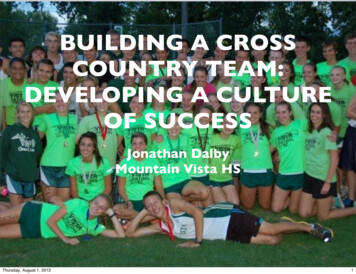 Building A Cross Country Team: Developing A Culture Of Success