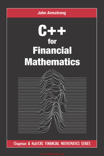 C For Financial Mathematics - Programmer Books