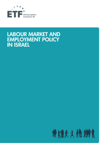 LABOUR MARKET AND EMPLOYMENT POLICY IN ISRAEL - Europa