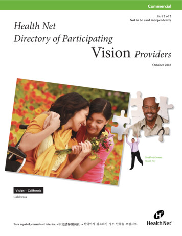 Health Net Directory Of Participating Vision Providers