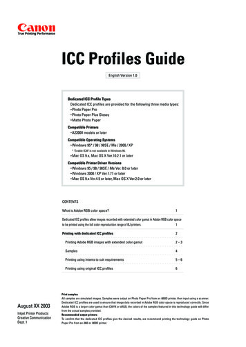 ICC Profiles Guide - Canon Inc.