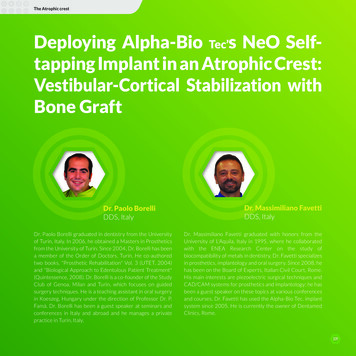 Deploying Alpha-Bio Tec's NeO Self- Tapping Implant In An Atrophic .
