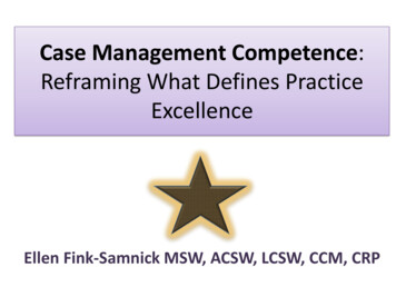 Case Management Competence: Reframing What Defines Practice Excellence