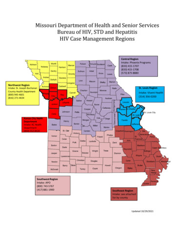 Missouri Department Of Health And Senior Services Bureau Of HIV, STD .