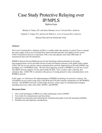 Case Study Protective Relaying Over IP/MPLS
