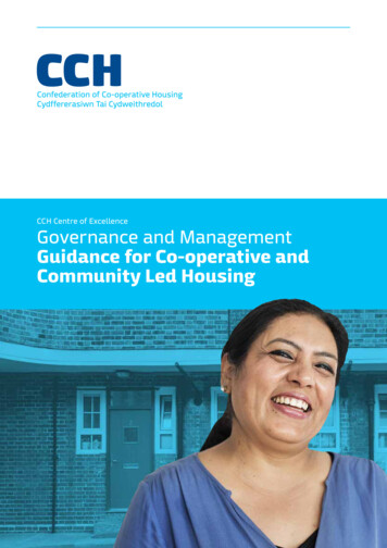 CCH Centre Of Excellence Governance And Management Guidance For Co .