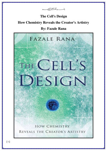 The Cell's Design How Chemistry Reveals The Creator's Artistry By .