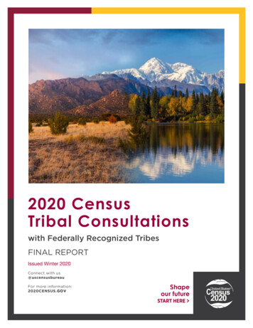 2020 Census Tribal Consultations