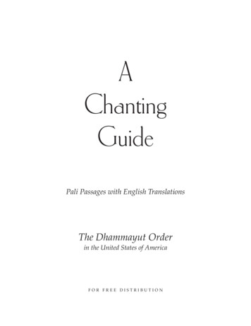 A Chanting Guide - Access To Insight