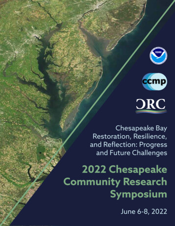 2022 Chesapeake Community Research Symposium