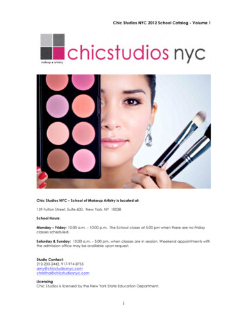 2012 School Catalog- Chic Studios NYC (1)
