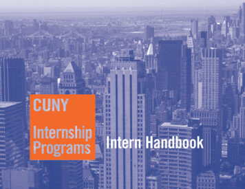 Intern Handbook - City University Of New York