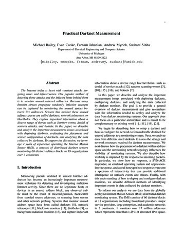 Practical Darknet Measurement - Michael Bailey
