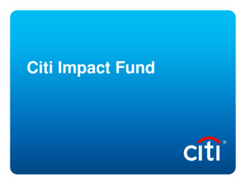 Citi Impact Fund - Citigroup