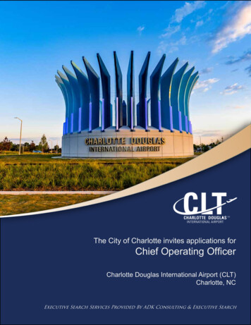 The City Of Charlotte Invites Applications For