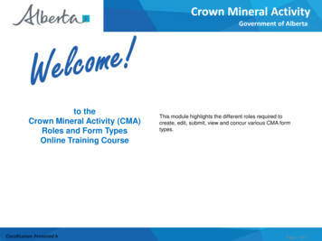 Crown Mineral Activity - Alberta