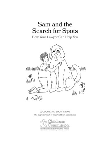 Sam And The Search For Spots - Texas Children's Commission