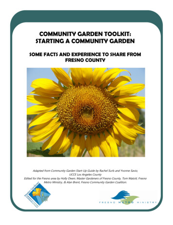 Community Garden Toolkit: Starting A Community Garden