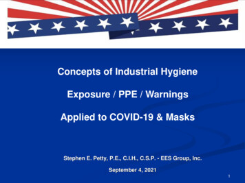 Concepts Of Industrial Hygiene Exposure / PPE / Warnings Applied To .