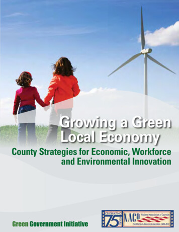 Growing A Green Local Economy - NACo