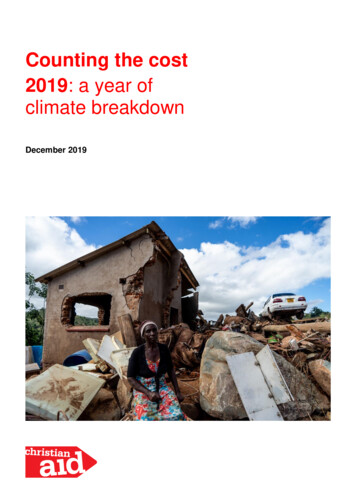 Counting The Cost 2019: A Year Of Climate Breakdown - Christian Aid