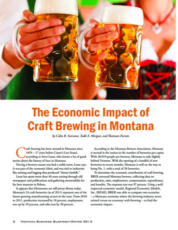 The Economic Impact Of Craft Brewing In Montana