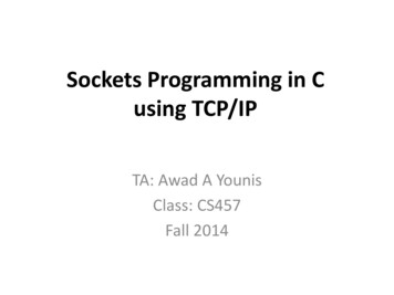 Sockets Programming In C Using TCP/IP - Colorado State University
