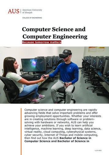 Computer Science And Computer Engineering