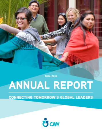 2014-2016 ANNUAL REPORT - Canada World Youth