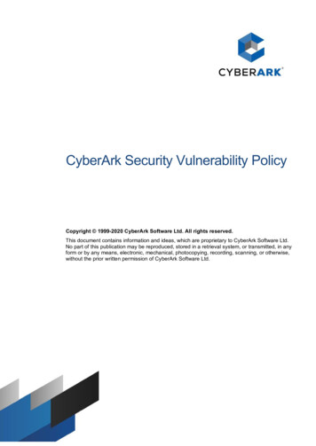 CyberArk Security Vulnerability Policy