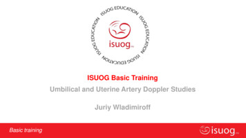 ISUOG Basic Training Umbilical And Uterine Artery Doppler Studies Juriy .