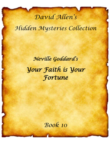 Your Faith Is Your Fortune - Neville Goddard Books