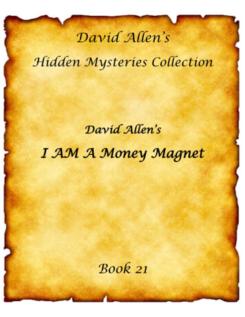 David Allen's I AM A Money Magnet - Neville Goddard Books