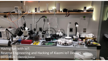 Having Fun With IoT: Reverse Engineering And Hacking Of Xiaomi IoT Devices