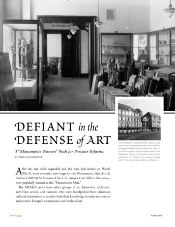 Defiant In The Defense Of Art - Archives