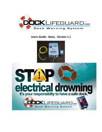 Users Guide - Basic, Version 1 - Dock Lifeguard