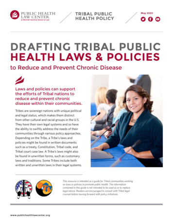 Drafting Tribal Public Health Laws & Policies