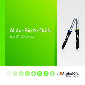 Alpha-Bio Tec Drills - Dental Implants Manufacturer