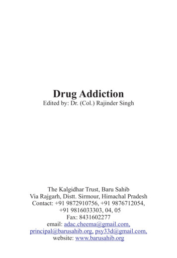 Drug Addiction Book