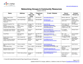  Worknetdupage Networking Groups & Community Resources