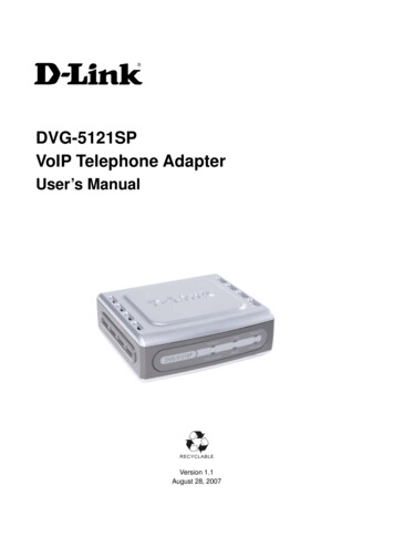 DVG-5121SP VoIP Telephone Adapter - D-Link