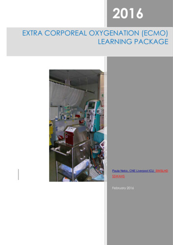 Extra Corporeal Oxygenation (Ecmo) Learning Package