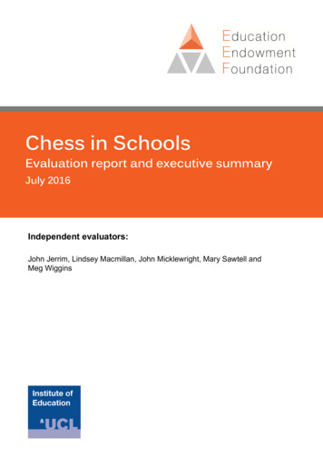 Chess In Schools - Ed