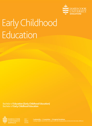 Early Childhood Education Your Local Representative - JCU