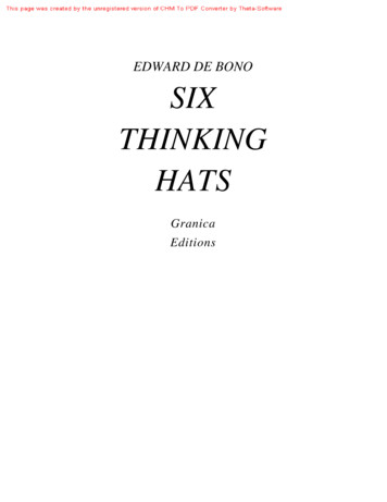 Edward De Bono - Six Thinking Hats