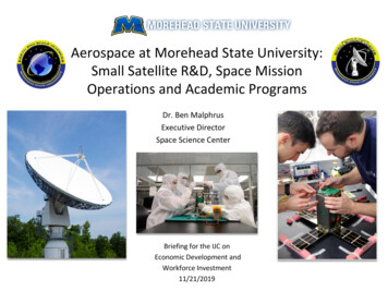 Aerospace At Morehead State University: Small Satellite R&D . - Kentucky