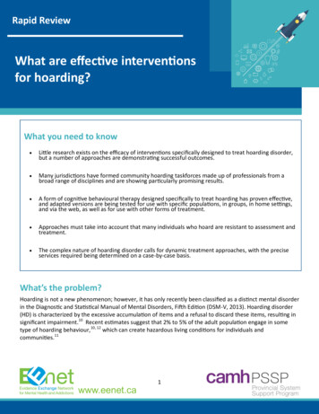 What Are Effective Interventions For Hoarding? - KMB CAMH